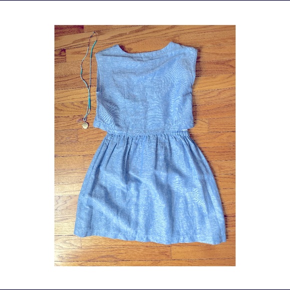 Jcrew Crewcuts Linen Blend Girl’s A-Line Dress - Picture 3 of 7